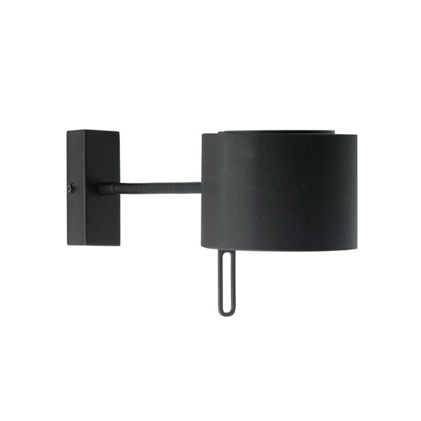 Applique murale 58152080 en laiton, noir, hauteur 17 cm