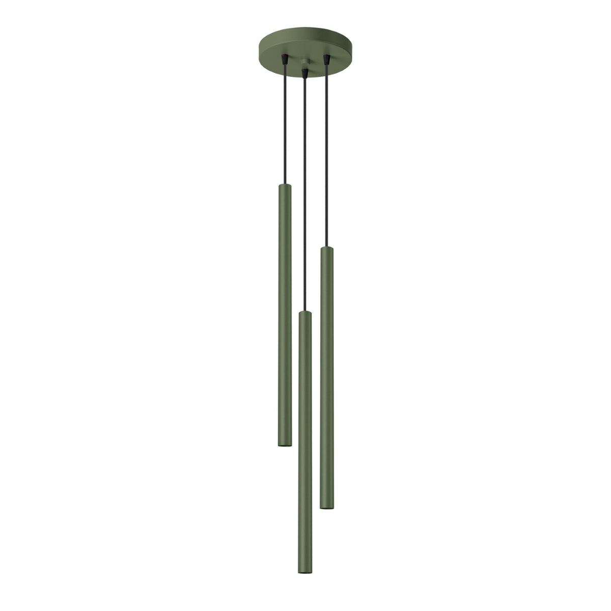 Lampe pendante PASTELO 3P Vert olive