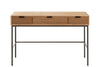 Console Bois Métal Naturel 3 Tiroirs