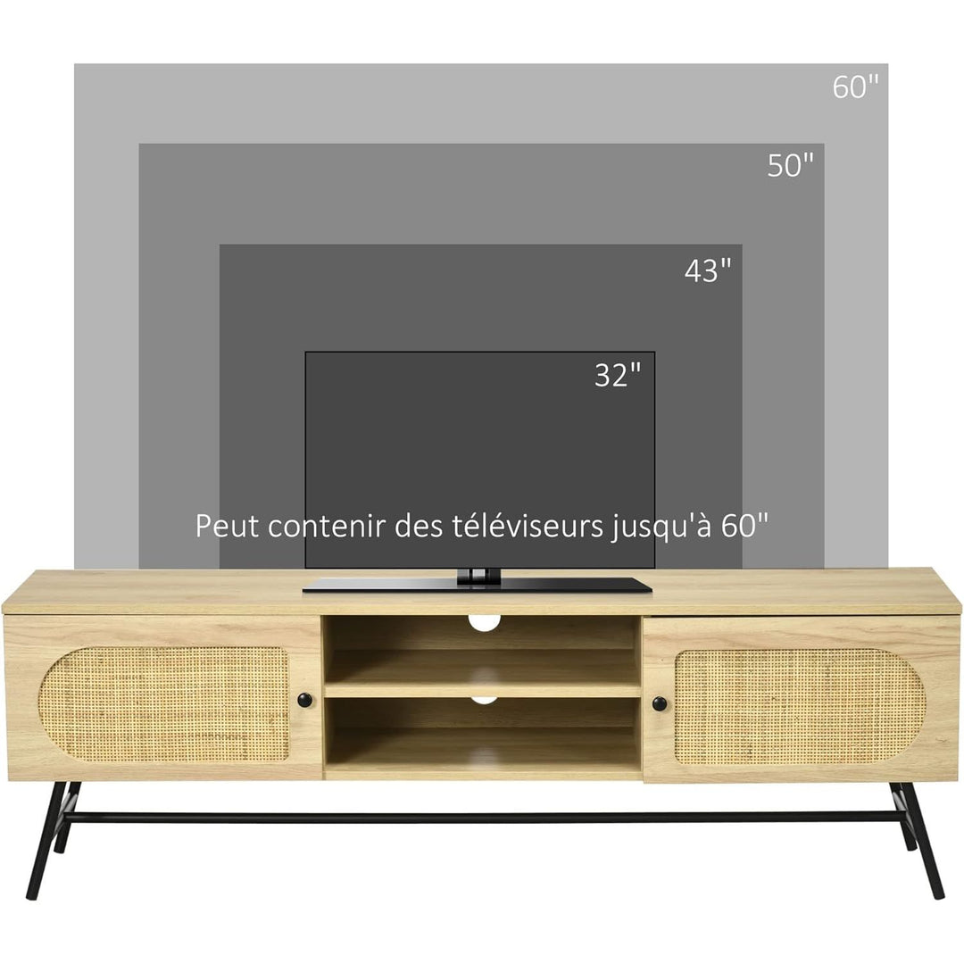 "Meuble TV Rotin Bohême" | Designix - 3333    - https://designix.fr/