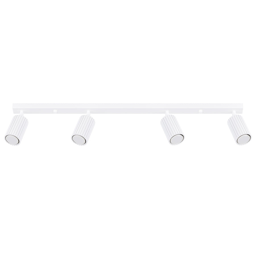 Plafonnier KARBON 4L brun Blanc