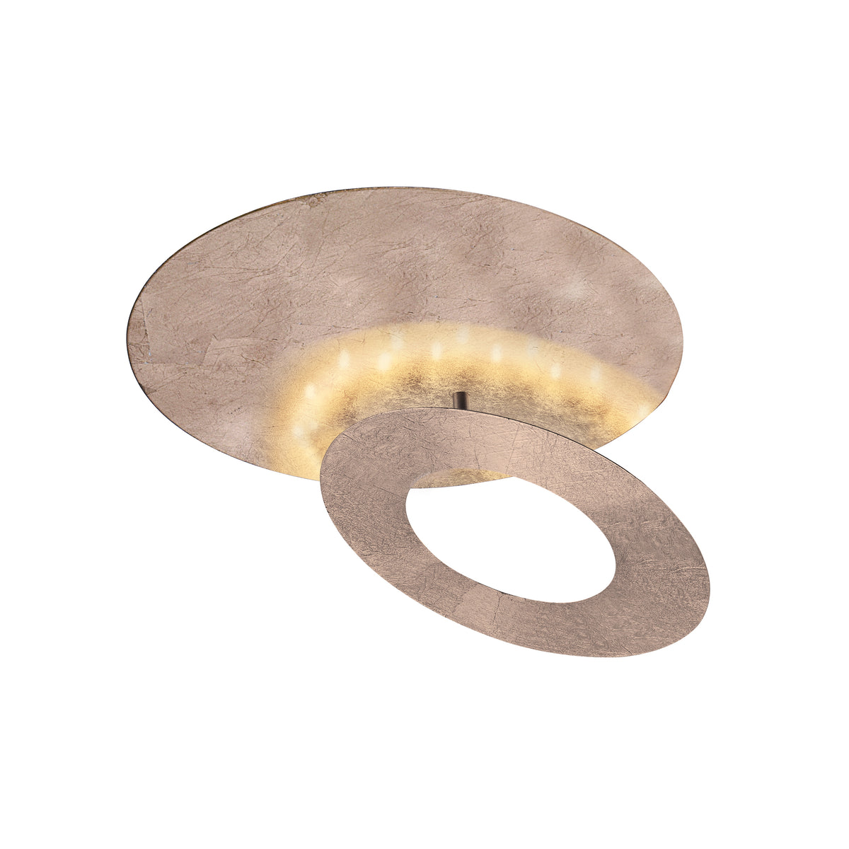 Plafonnier Nevis doré, L 25,5 cm