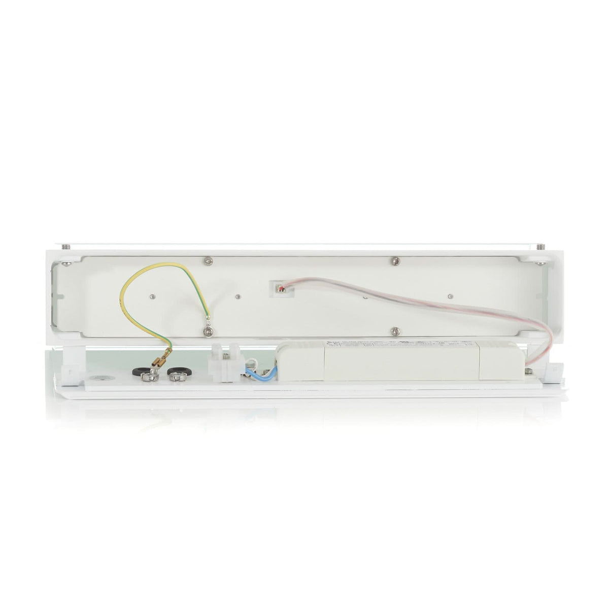 Applique murale LED 12278 3.000K 30 en verre, blanc, hauteur 6,3 cm