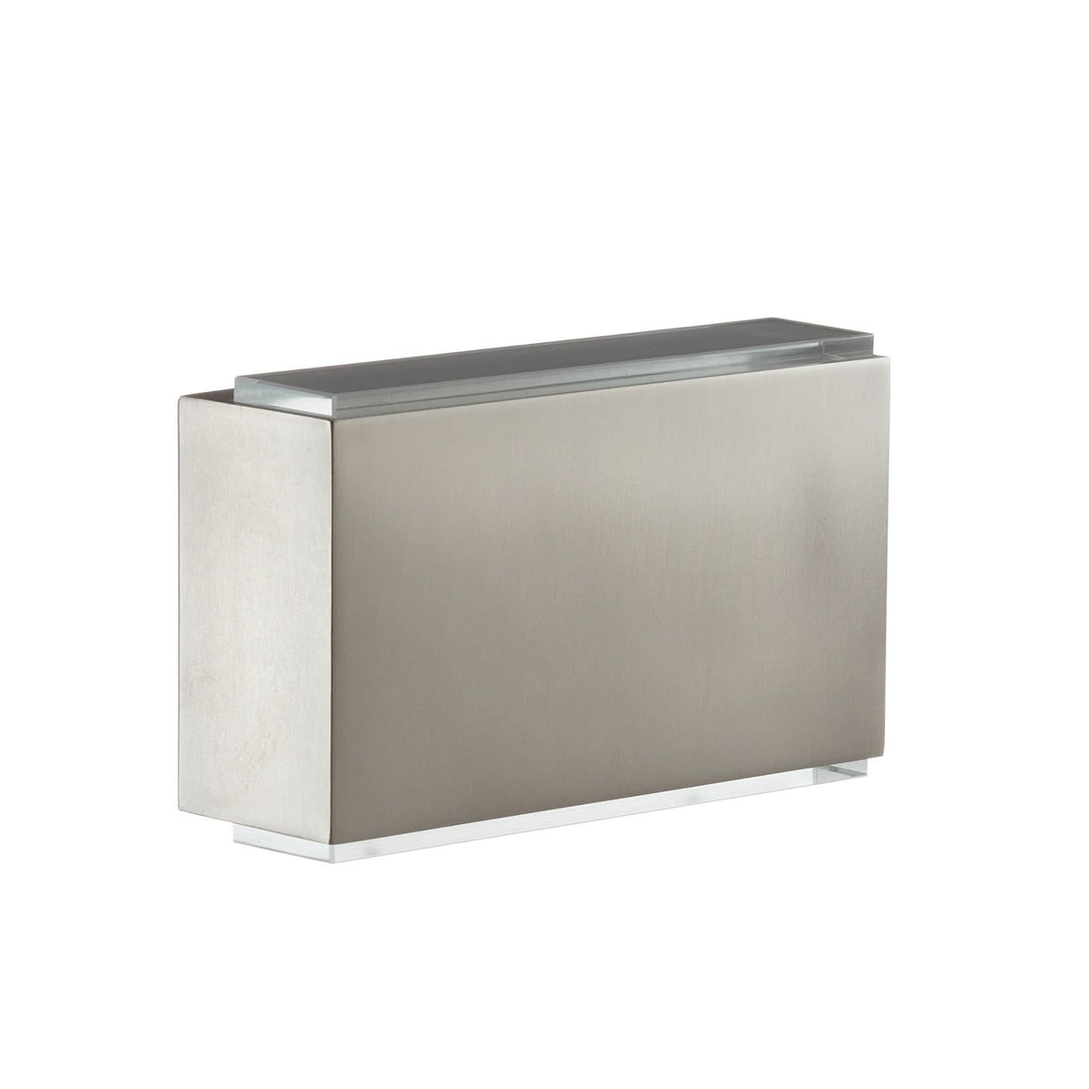 Applique murale LED 23015 3000K 18cm en verre, acier inoxydable et blanc, hauteur 10,6 cm