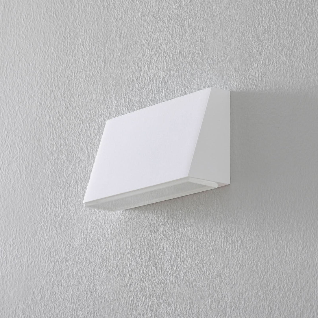 Applique murale LED 50071 en verre, blanc, hauteur 10 cm