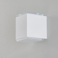 Applique murale LED 50064 3 000 en verre, blanc, hauteur 15,2 cm