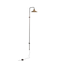 Applique murale LED Platet A05 en laiton, noir, hauteur 142 cm