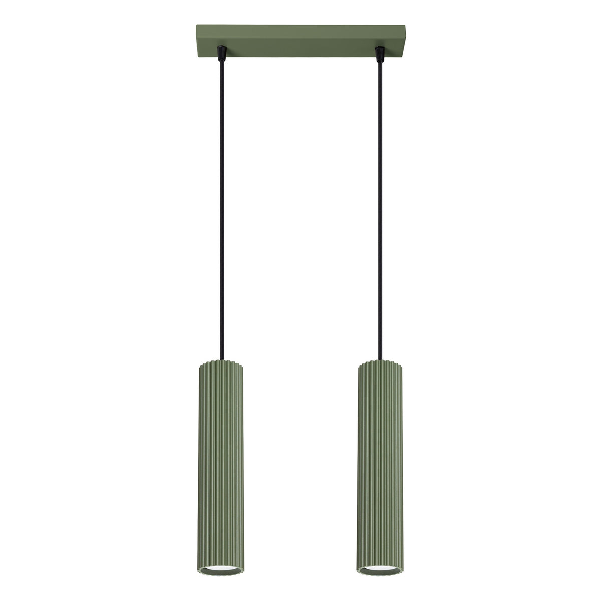 Lampe suspendue KARBON 2 Vert olive
