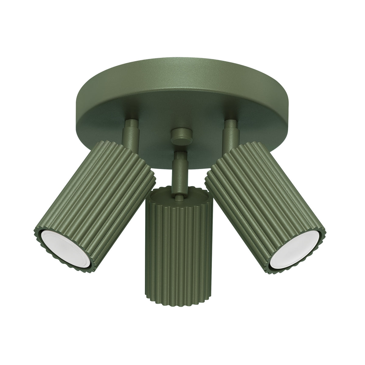 Plafonnier KARBON 3P Vert olive