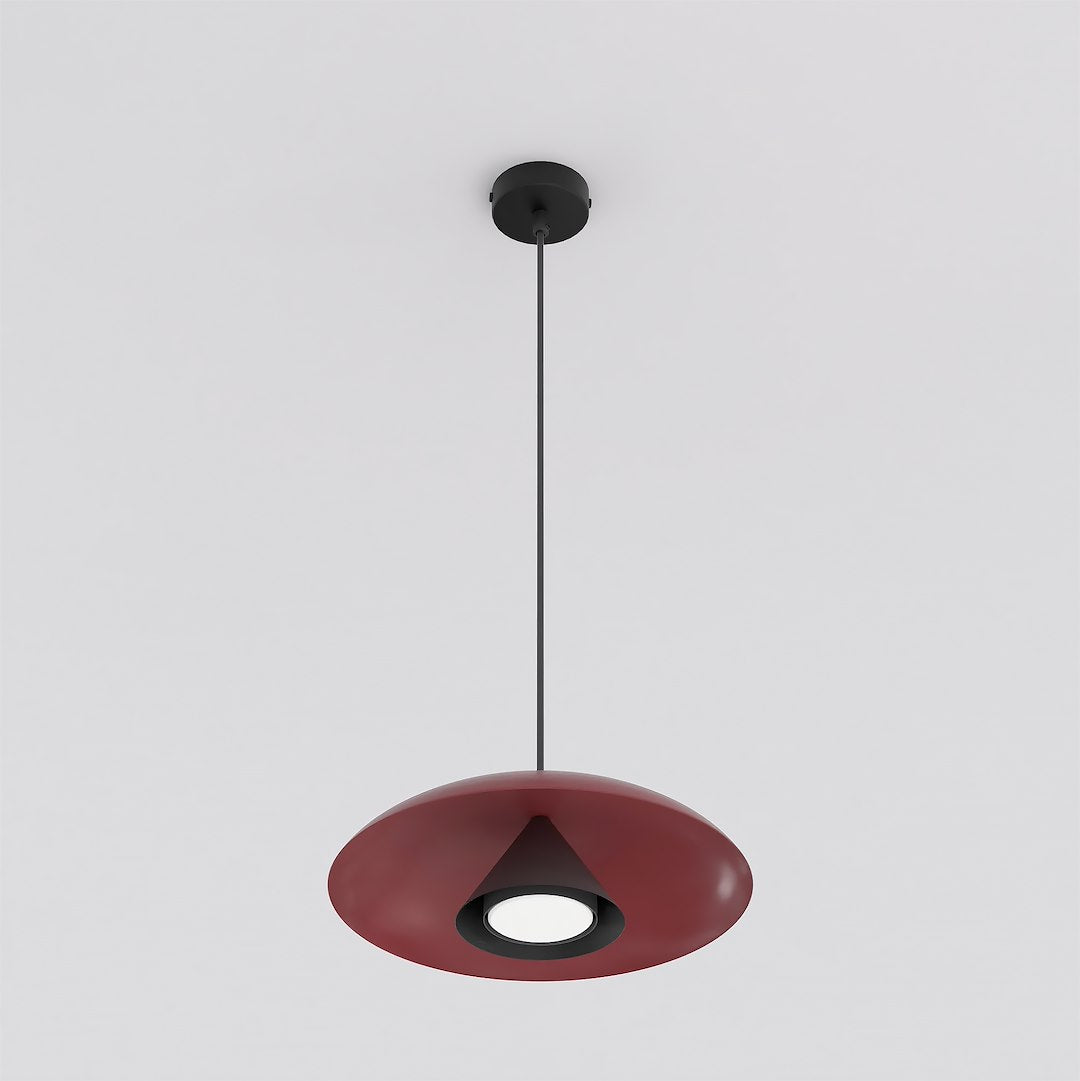 Suspension Babel bordeaux et noire