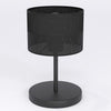 Lampe à poser Karbon noire, tissu noir