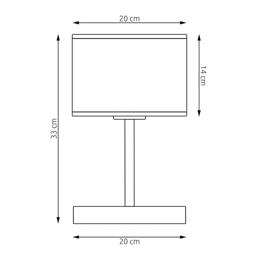 Lampe à poser Eco noire, tissu noir