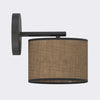 Applique murale Eco marron et noire, tissu marron
