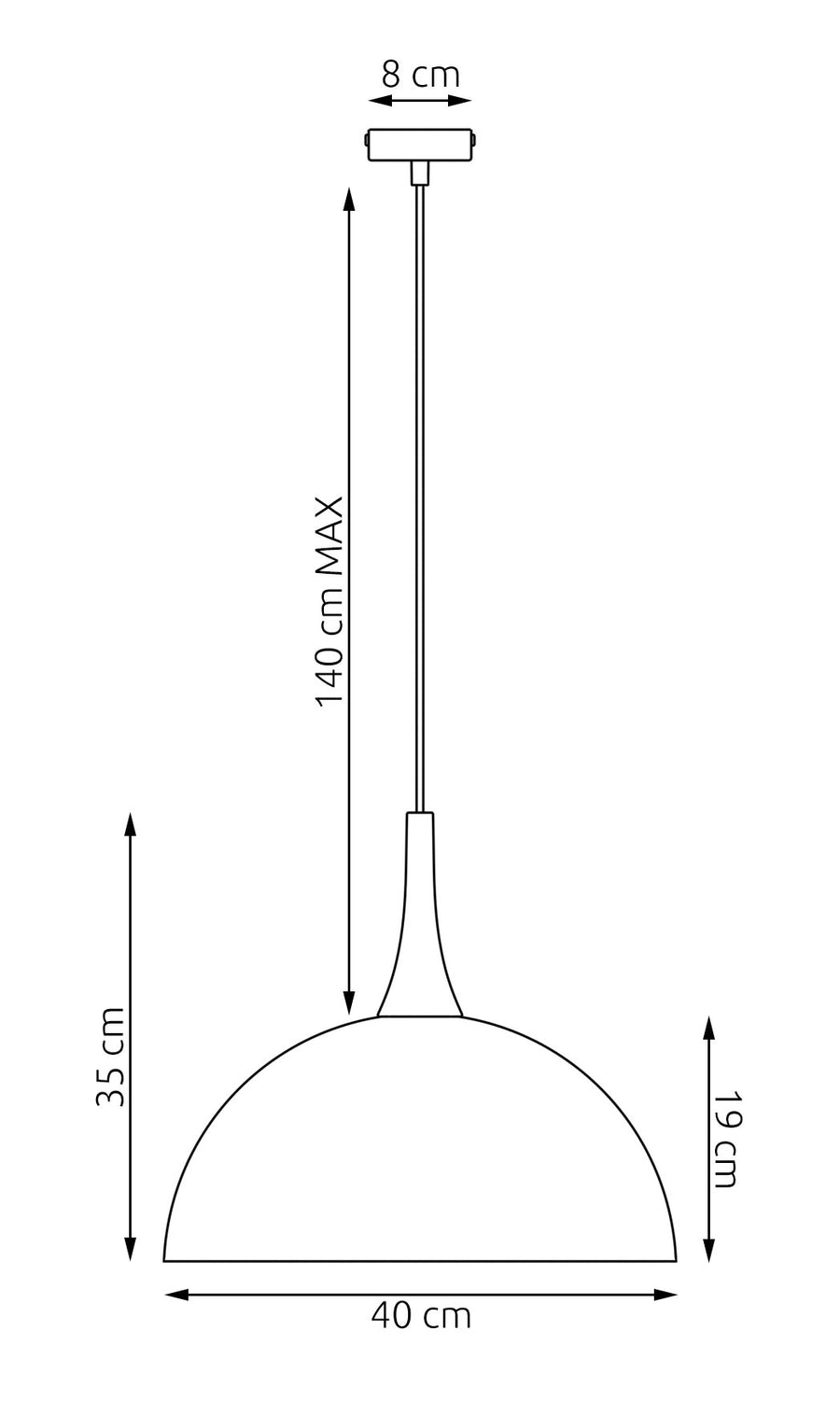 Suspension Nautica blanche, bois