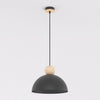 Suspension Kaki noire, bois, H 30 cm