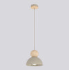 Suspension Kaki beige, bois, H 18 cm