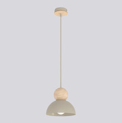 Suspension Kaki beige, bois, H 18 cm
