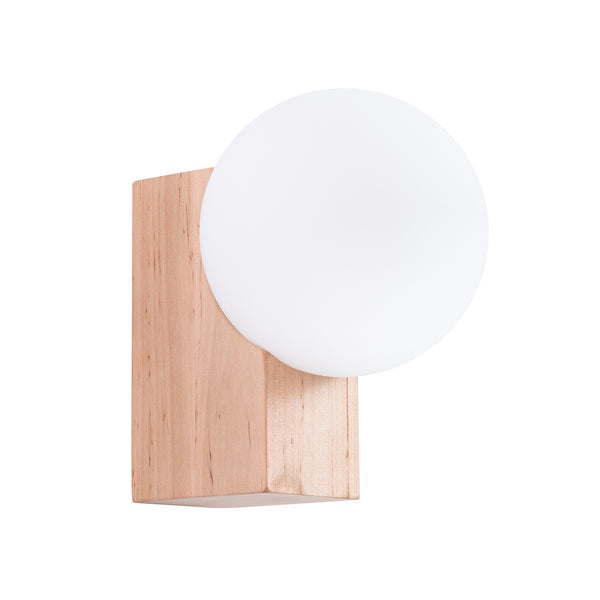 Applique BULBO bois naturel