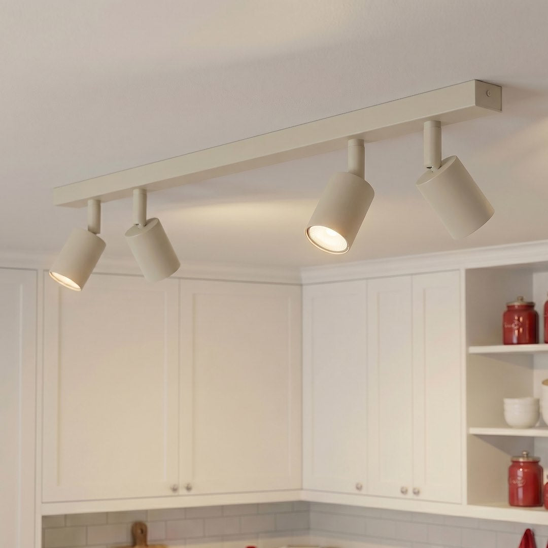Plafonnier Flash 4 lumières beige