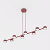 Suspension Megara 8 lumières bordeaux