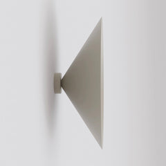 Applique murale Mono beige, verre ambré, H 50 cm