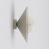 Applique murale Mono beige, verre ambré, H 30 cm