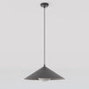 Suspension Mono noire, verre graphite, H 40 cm