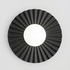 Applique murale Umbra noire, verre blanc, P 25 cm