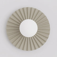 Applique murale Umbra beige, verre blanc, P 25 cm