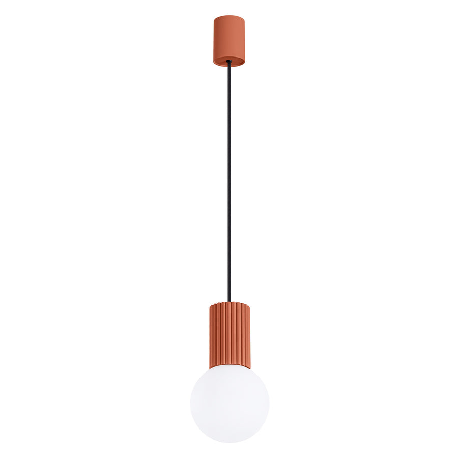 Lampe pendante HALO 1 Ocre rouge