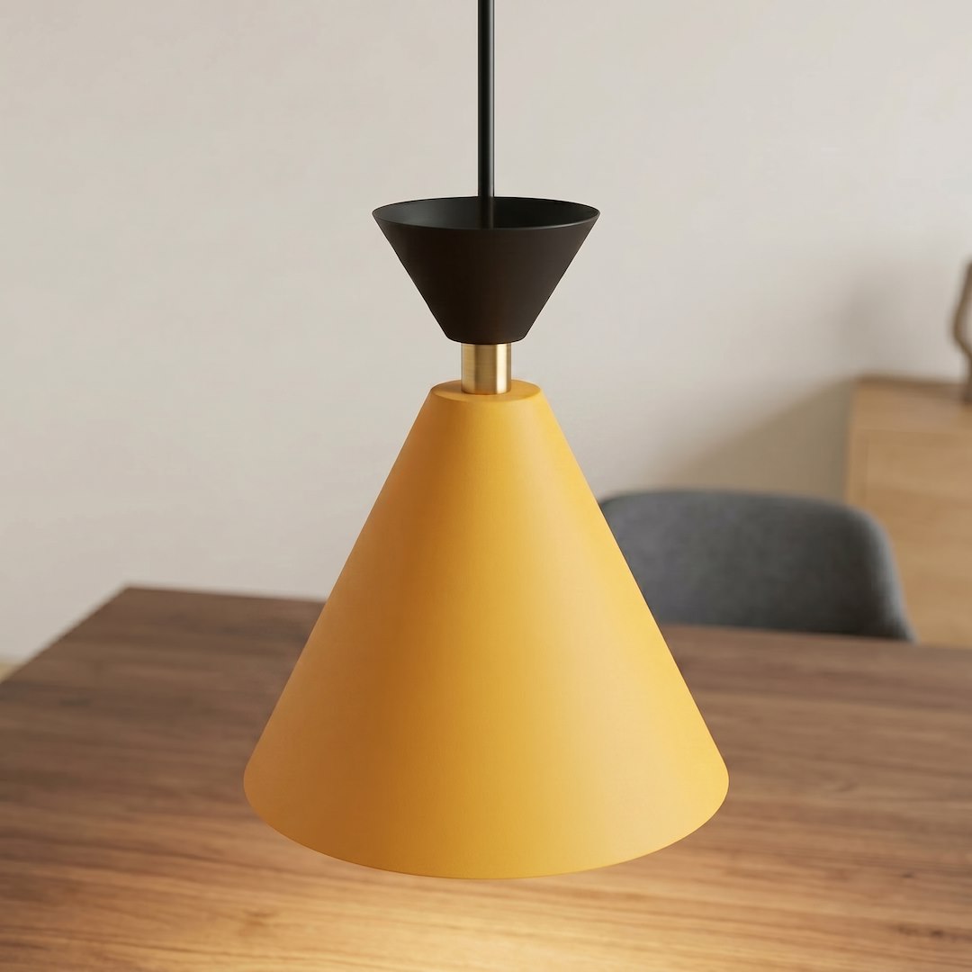 Suspension Klever 3 lumières orange