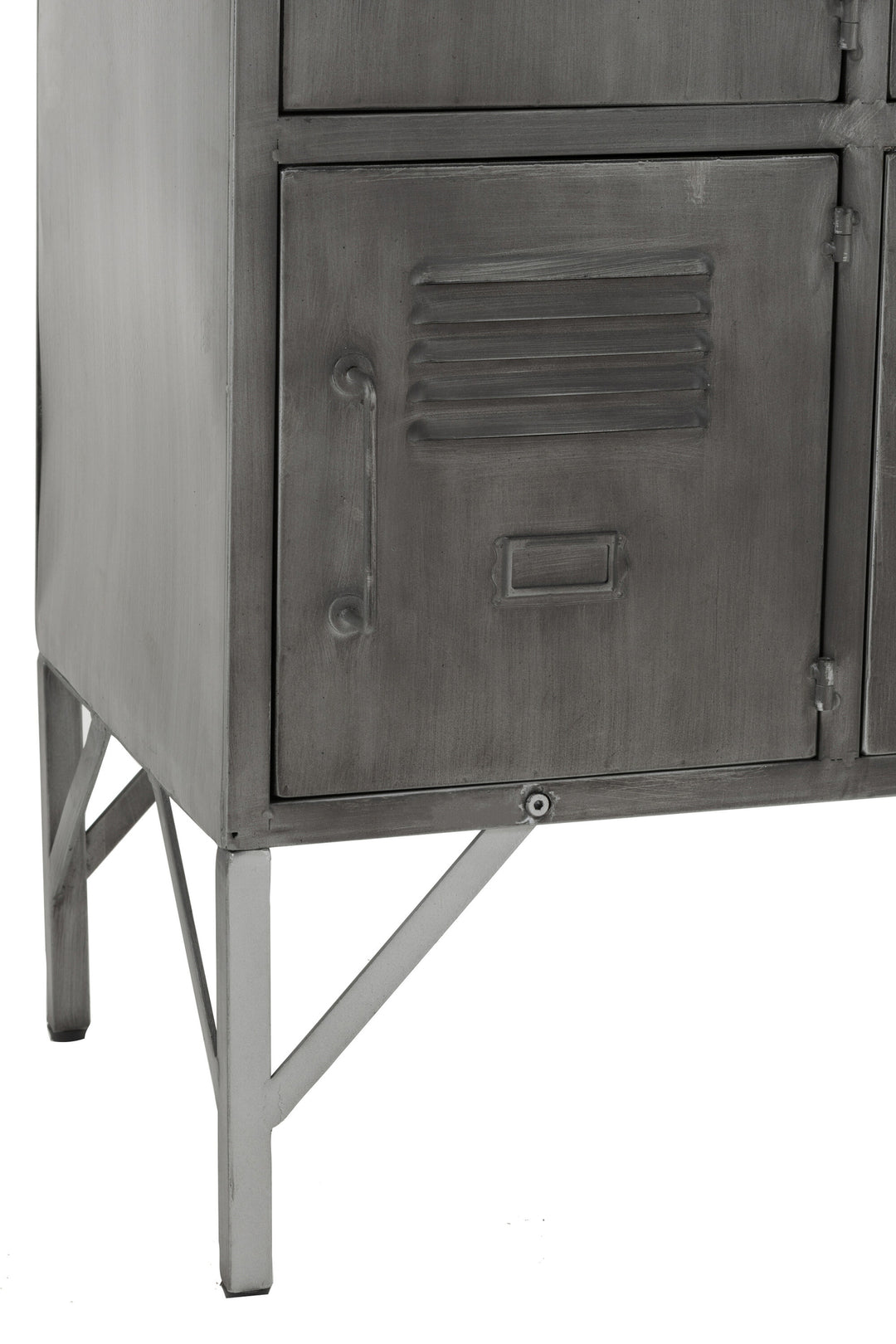 Armoire Métallique Argentée 9 Portes | Ayla