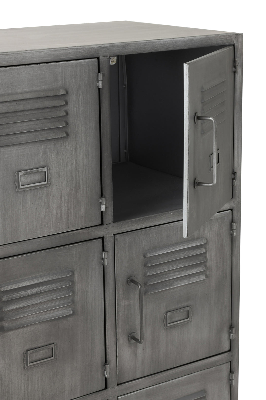 Armoire Métallique Argentée 9 Portes | Ayla