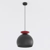 Suspension Geo noire et bordeaux
