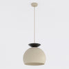 Suspension Geo beige et noire