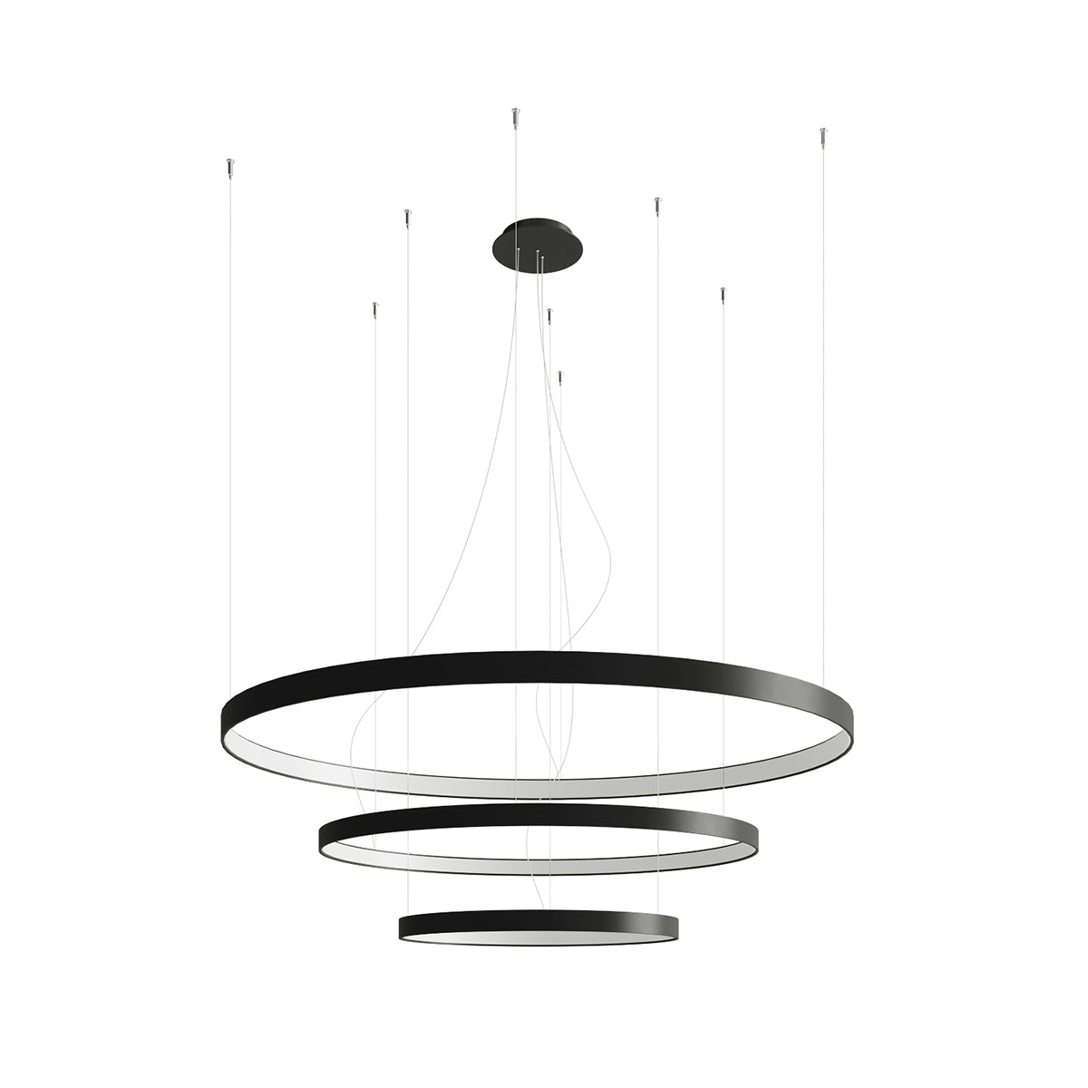 Lustre RIO 3 55/78/110 LED 4000K Noir