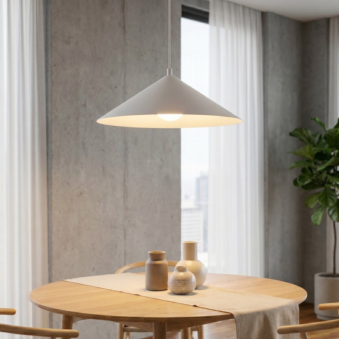 Suspension luminaire | Mono Blanche H 50 cm