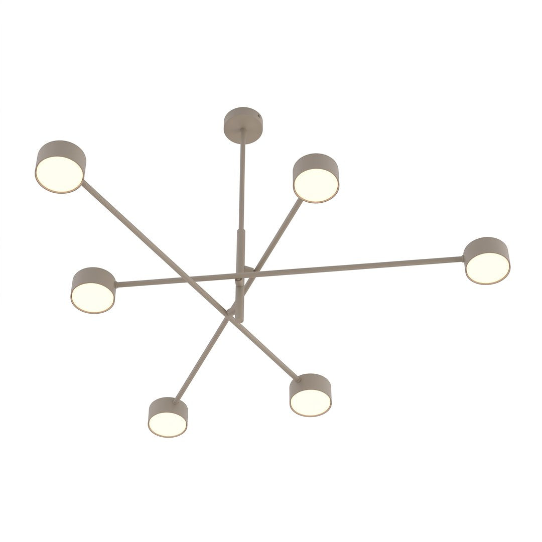 Plafonnier Natsu 6 lumières beige