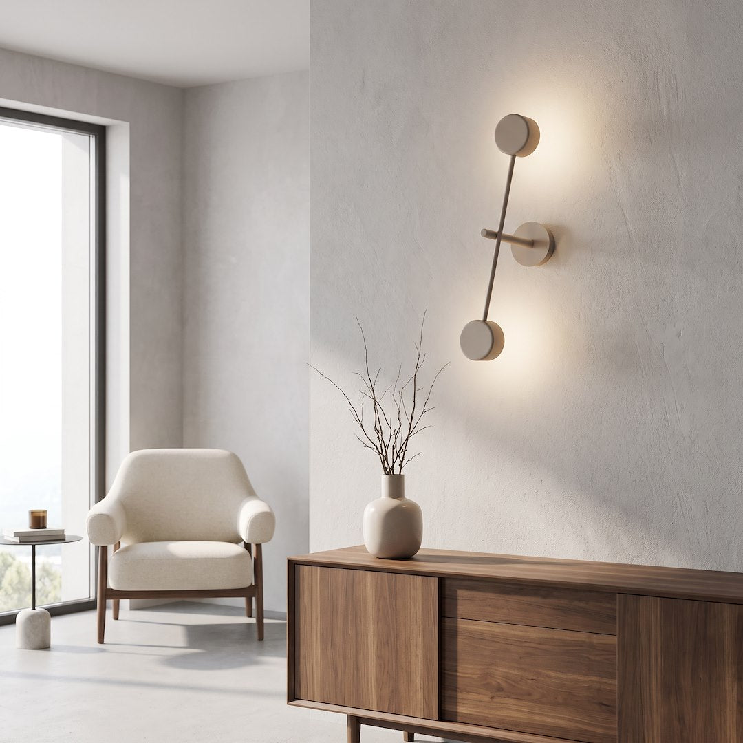 Applique murale Natsu 2 lumières beige