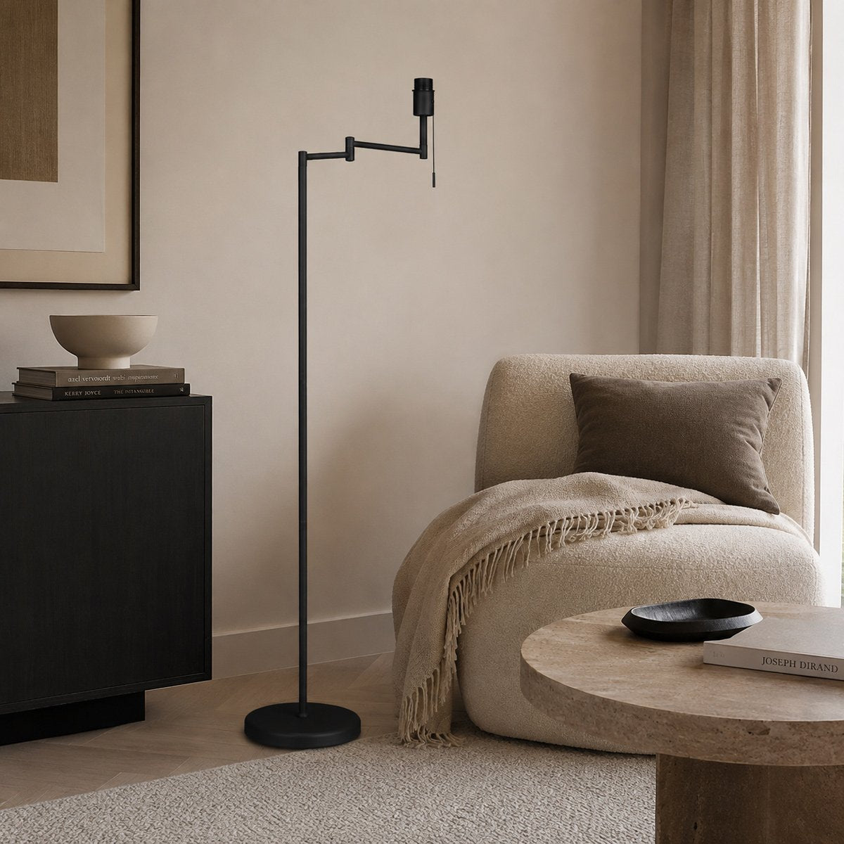 Lampadaire Bella noir