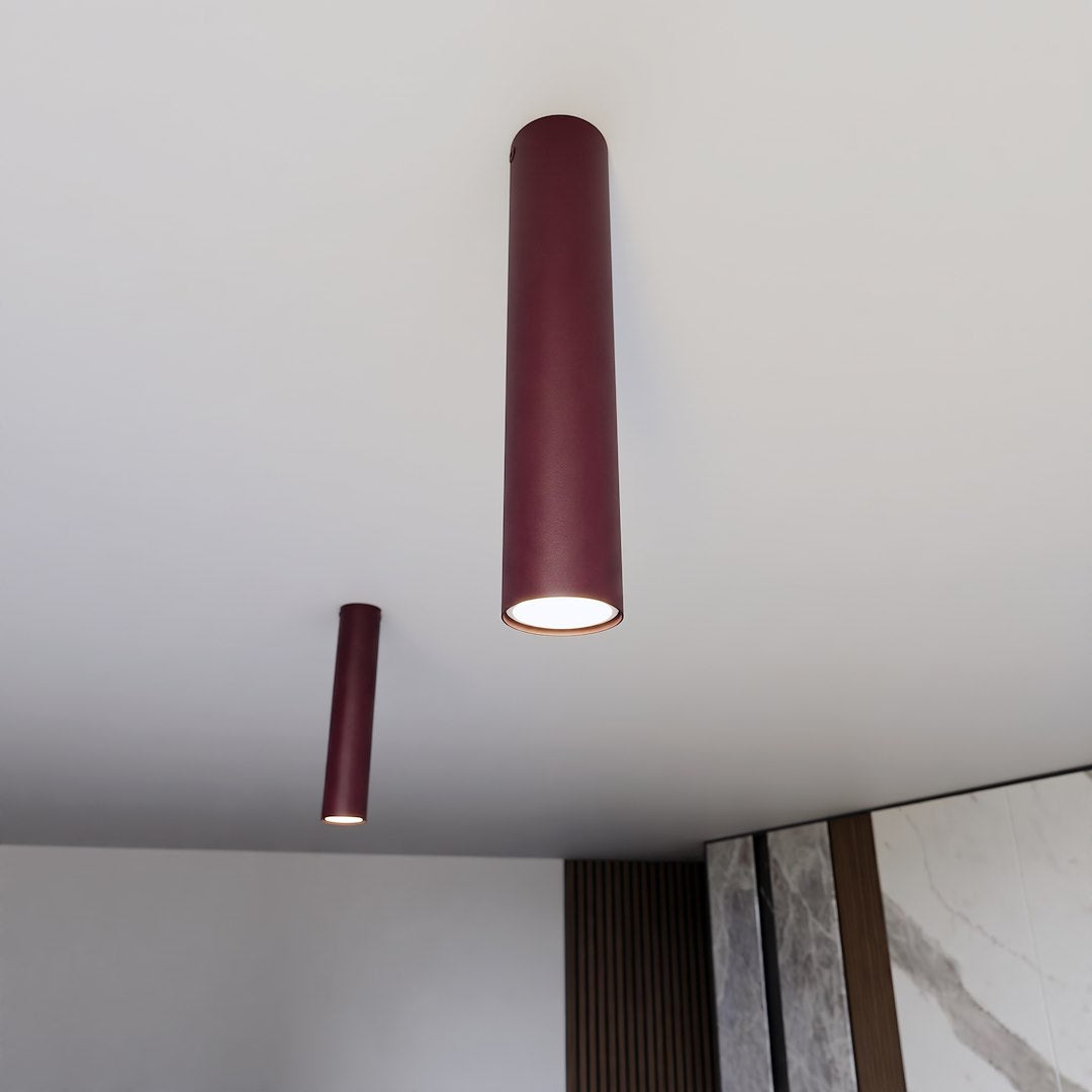 Plafonnier Tecno beige, P 30 cm
