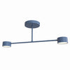 Plafonnier Halo 2 lumières bleu