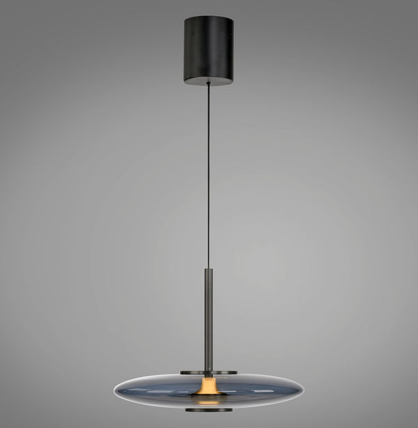 Suspension Pure E-Vitrum grise, verre