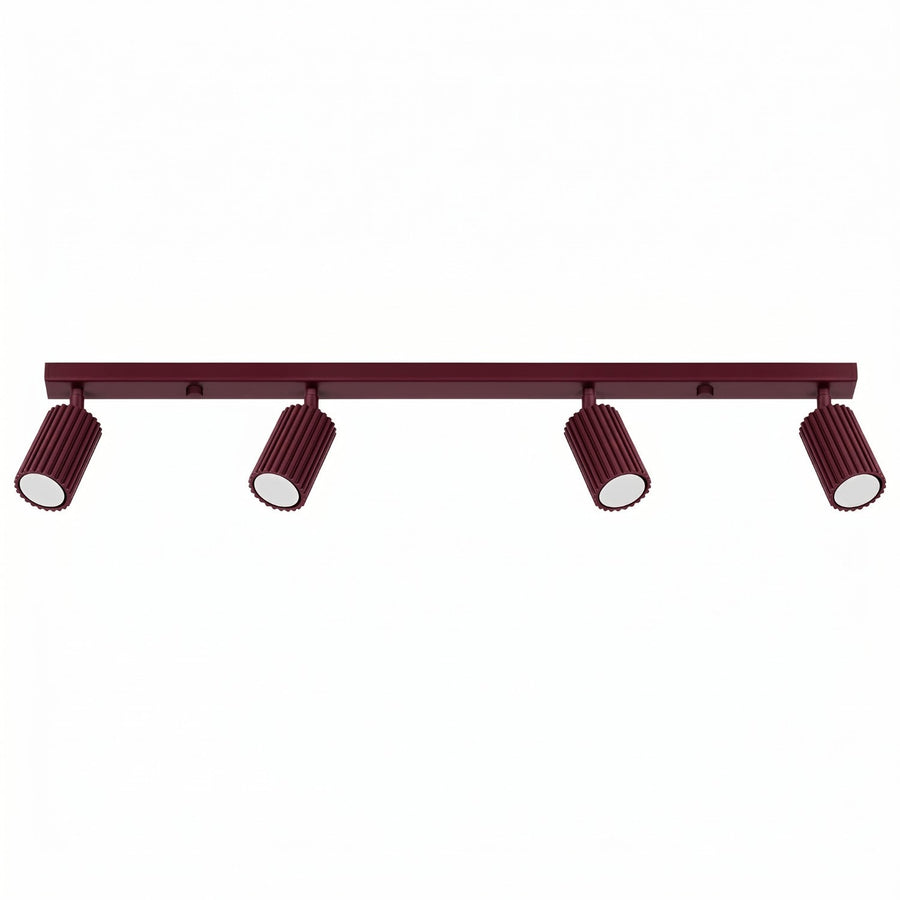 Plafonnier KARBON 4L brun Bordeaux
