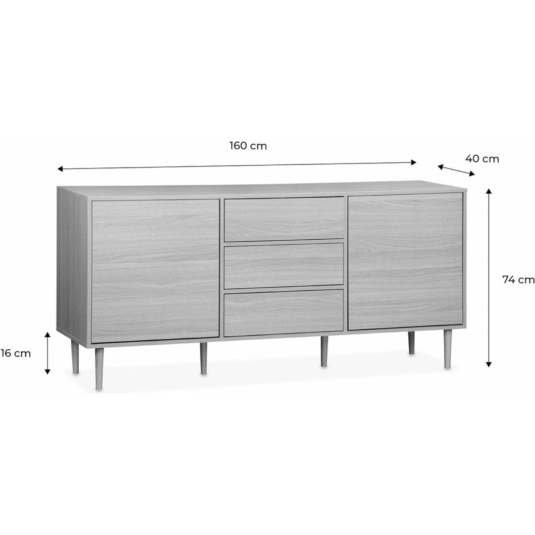 Buffet Mika Bois Contemporain | Designix - 3333    - https://designix.fr/