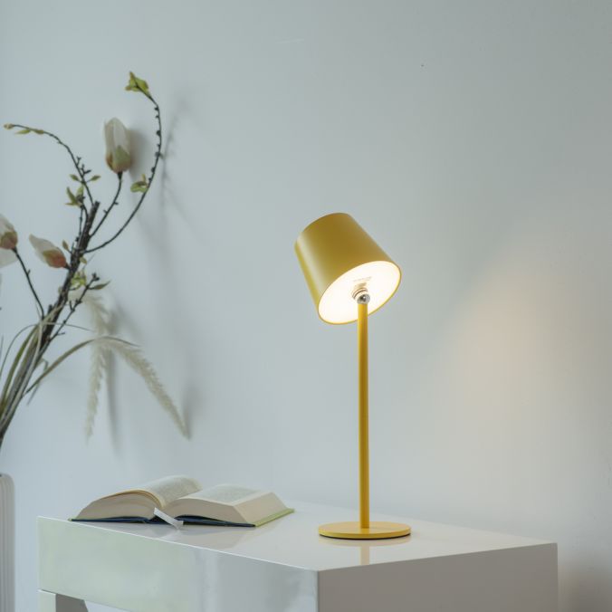 Lampe à poser Boteria jaune