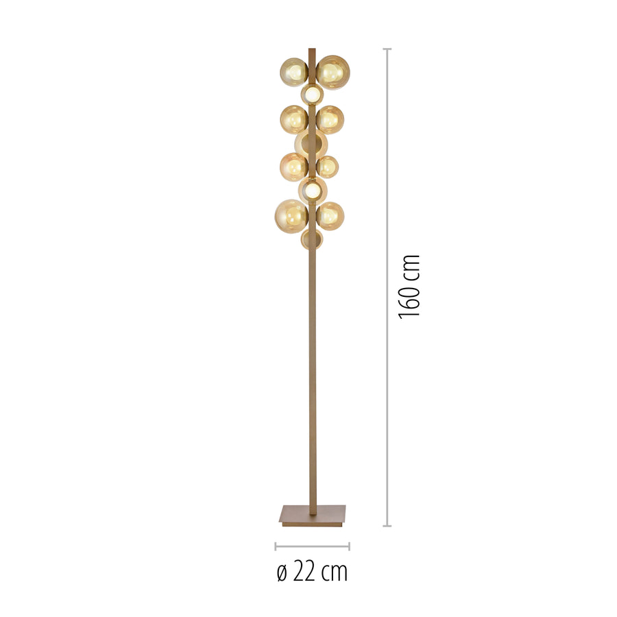 Lampadaire Popup marron
