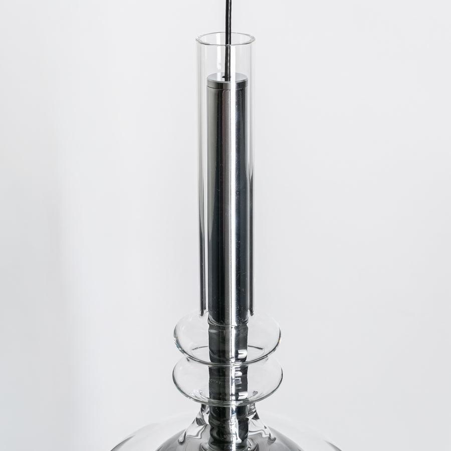 Suspension Tagna noire et fumée, verre