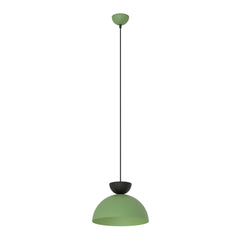 Suspension Lunaro 1 lumière noire et verte