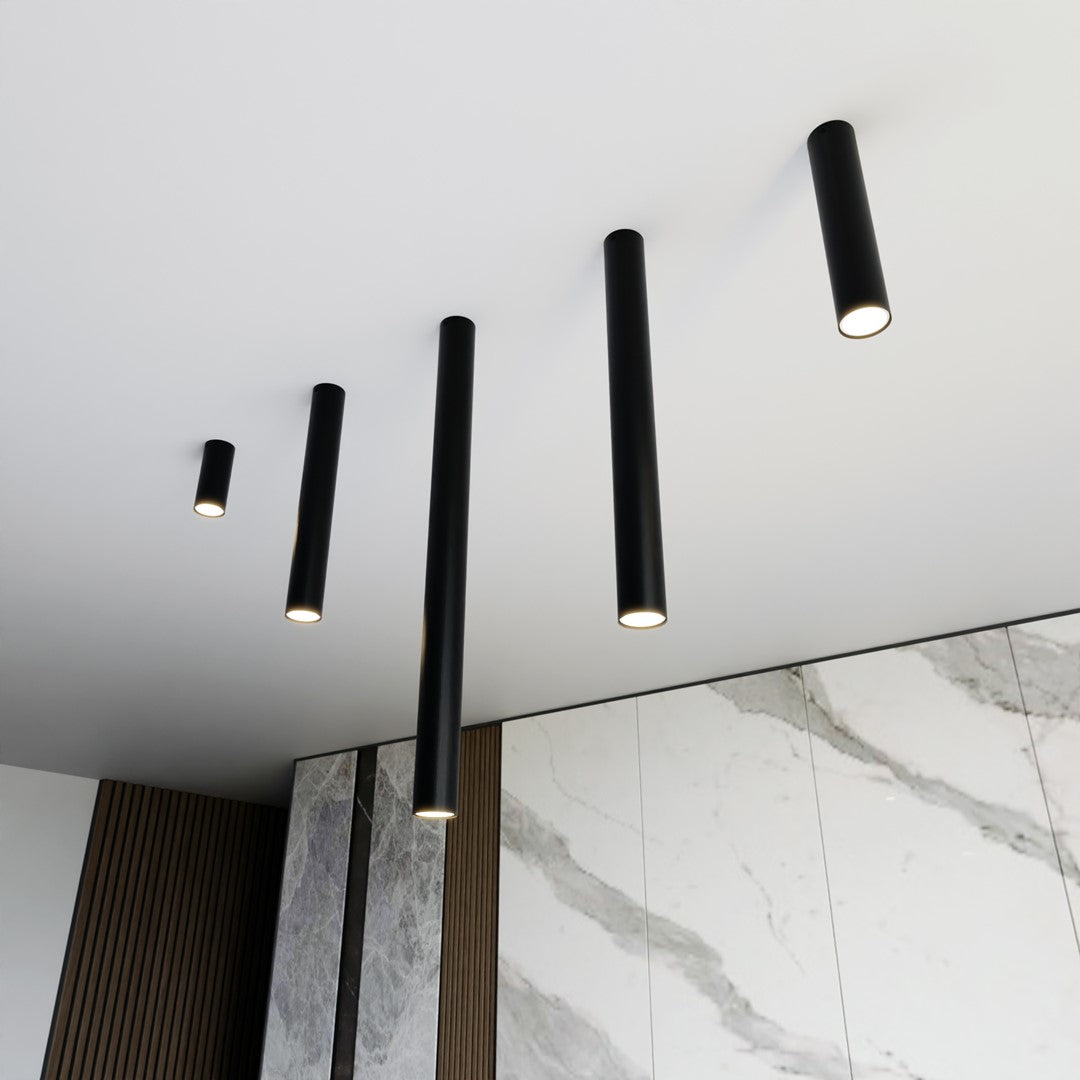Spot Tecno 1 lumière noir, taille XXL